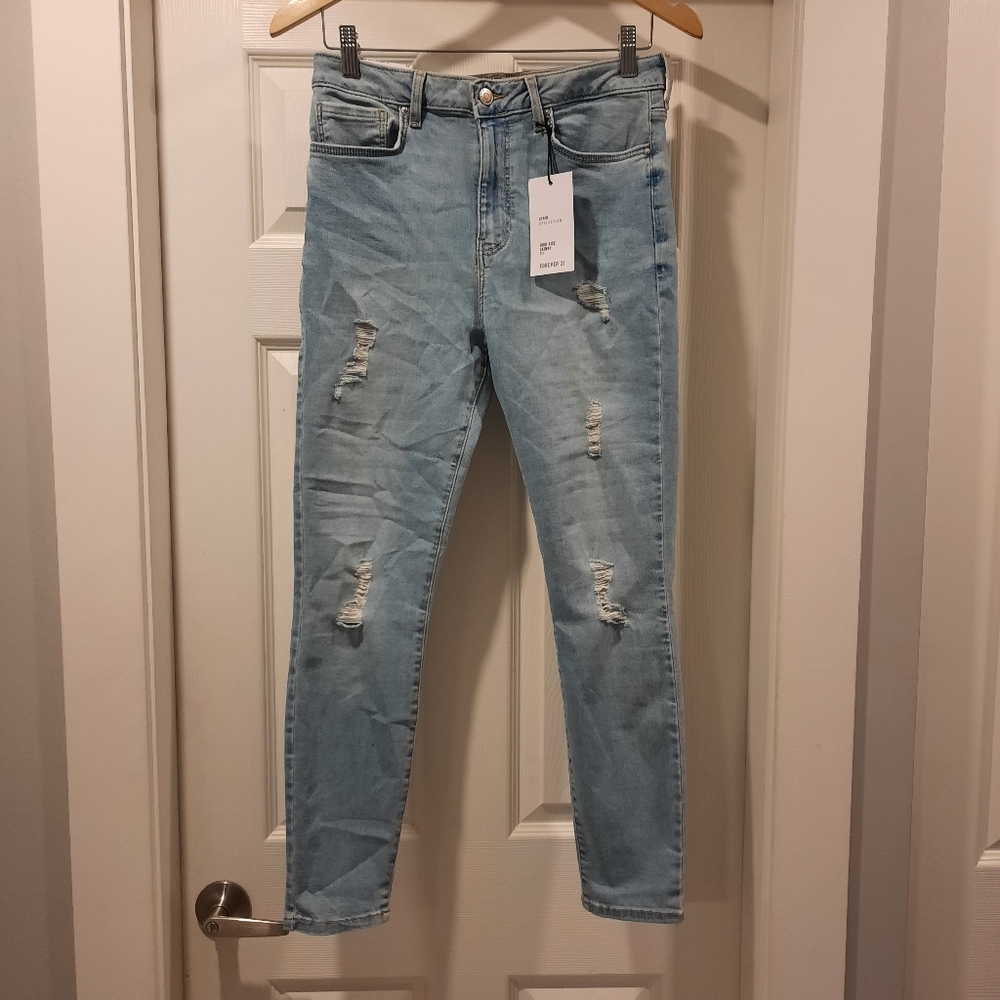 NEW NWT Forever21 High Rise Skinny Fit Jeans